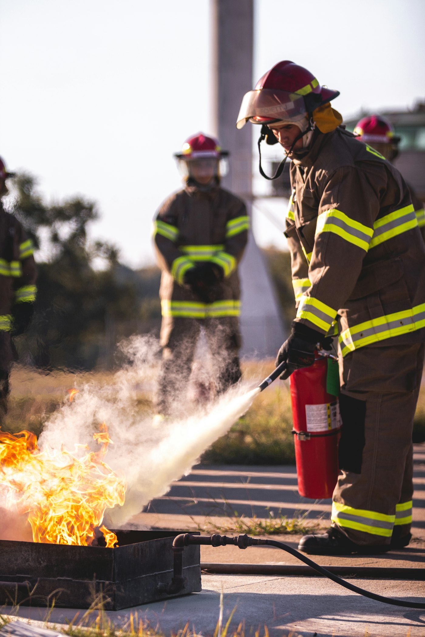 Fire team at a hydrant